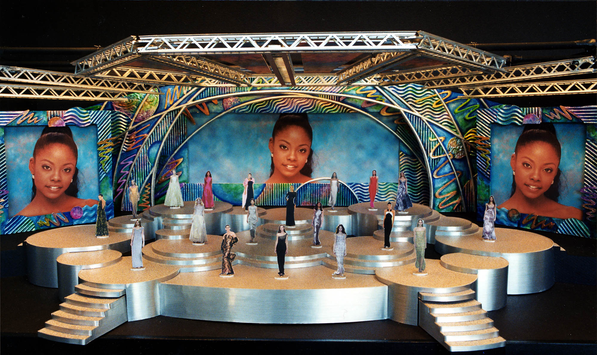  MISS UNIVERSE PAGEANT TRINIDAD - Model of set design 